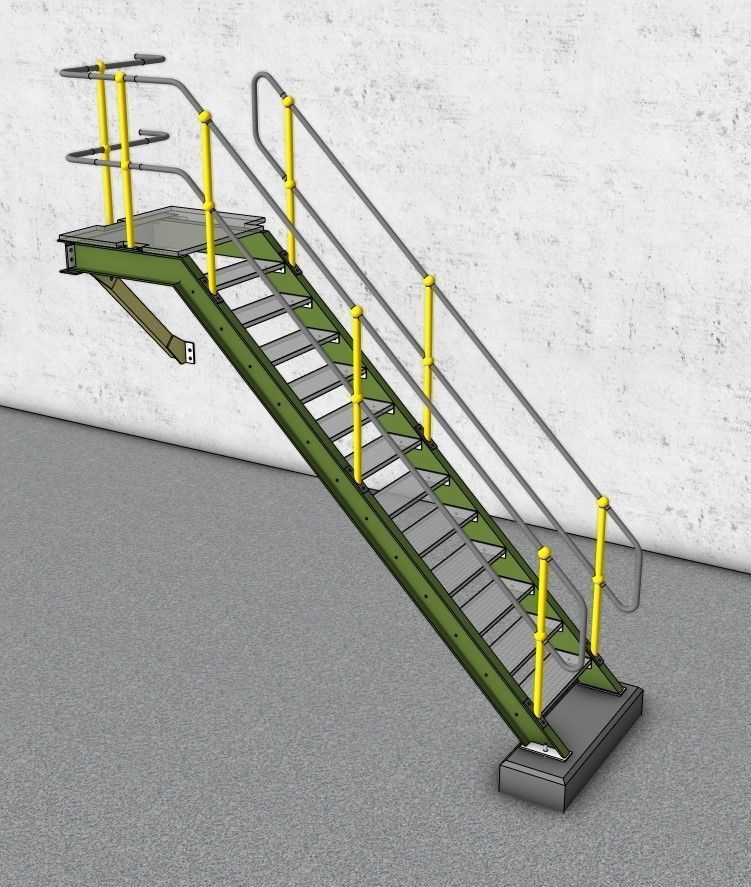 INDUSTRIAL STAIRS COLLECTION 3D model_8