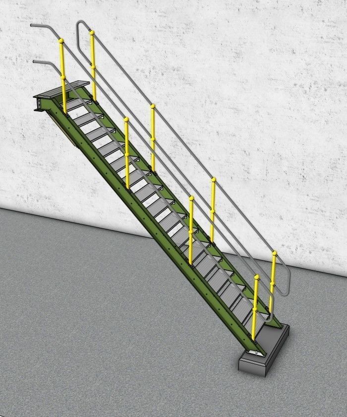 INDUSTRIAL STAIRS COLLECTION 3D model_9