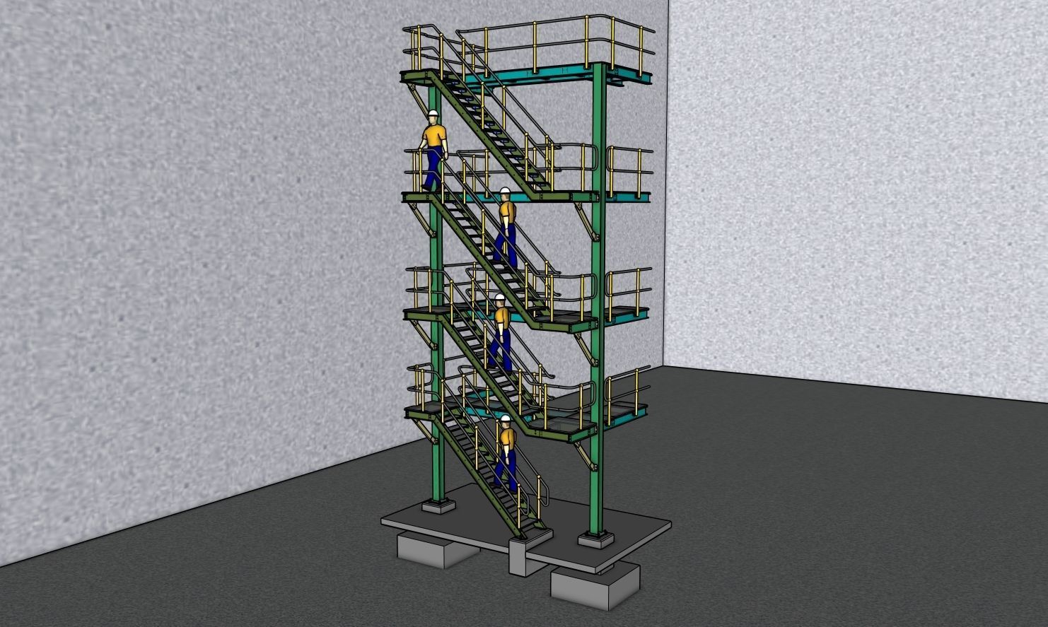 INDUSTRIAL STAIRS COLLECTION 3D model_15