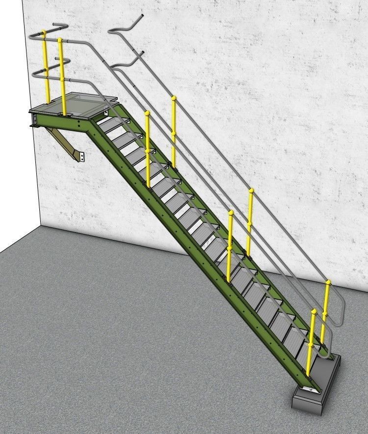INDUSTRIAL STAIRS COLLECTION 3D model_10