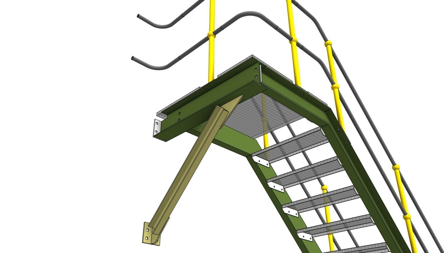 INDUSTRIAL STAIRS COLLECTION 3D model_13