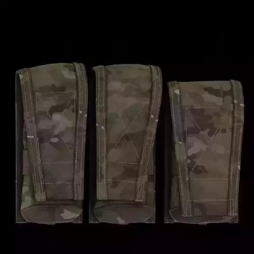 Crye 330D 556 and 762 in Multicam and AOR1 Low-poly 3D model