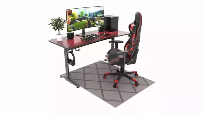 Gaming Computer Desk Composition