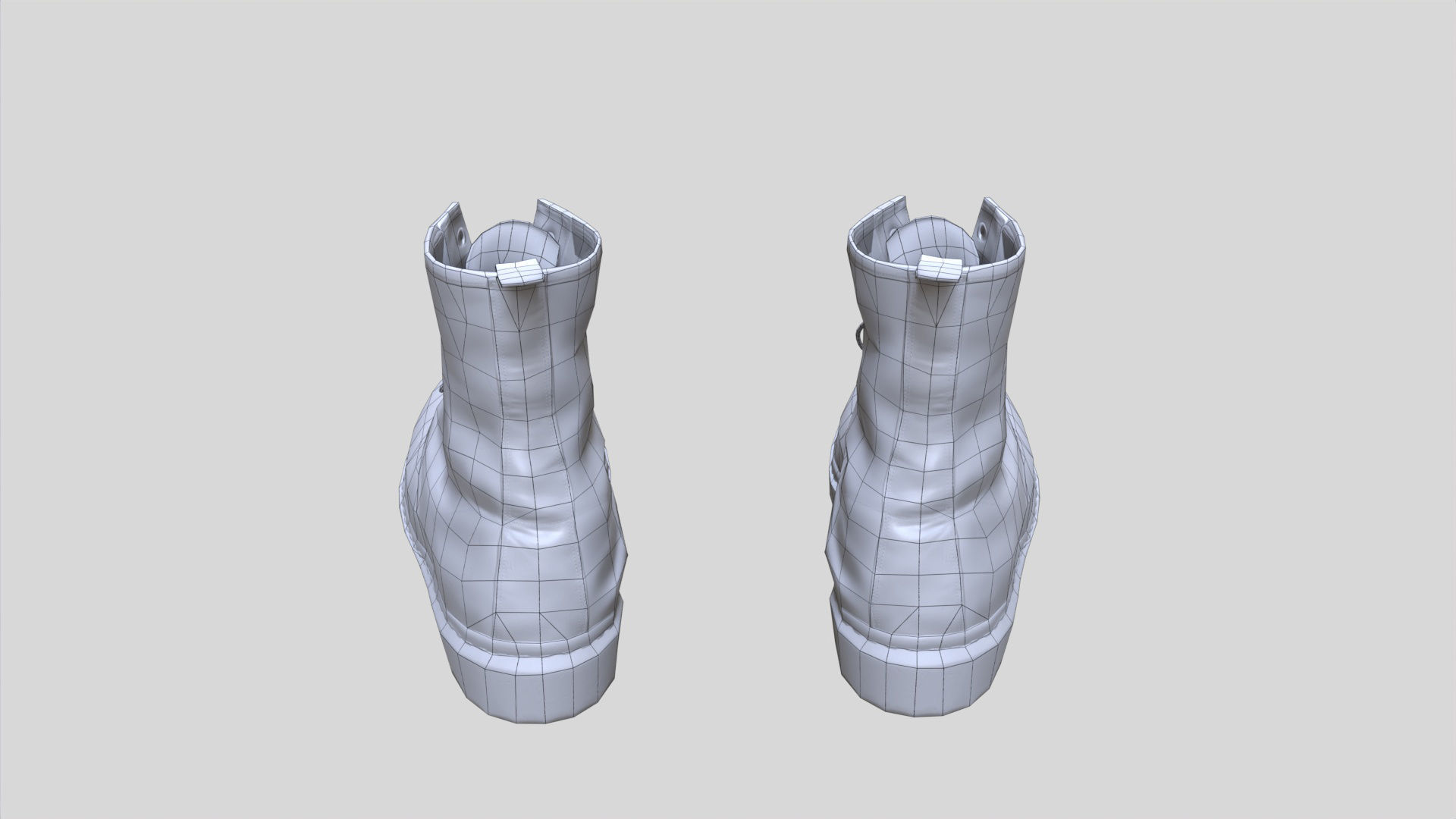 boots dr Martens  Low-poly 3D model_6