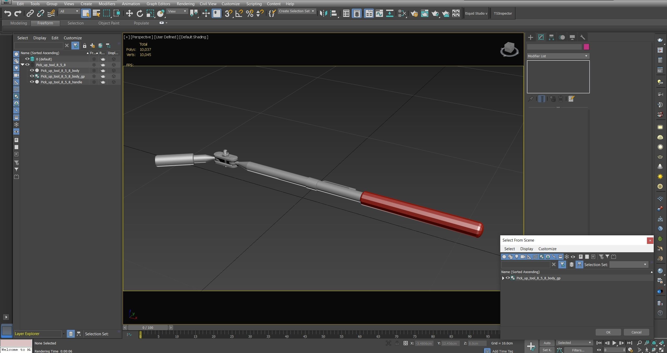Pick up tool PT10C Low-poly 3D model_25