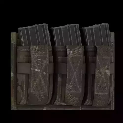 Paraclete Triple M4  Pistol Mag Pouch Low-poly 3D model