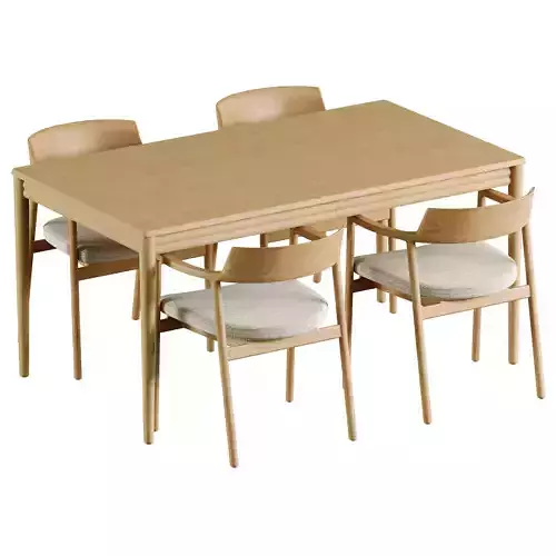 Lenon extendable table Alocs chair
