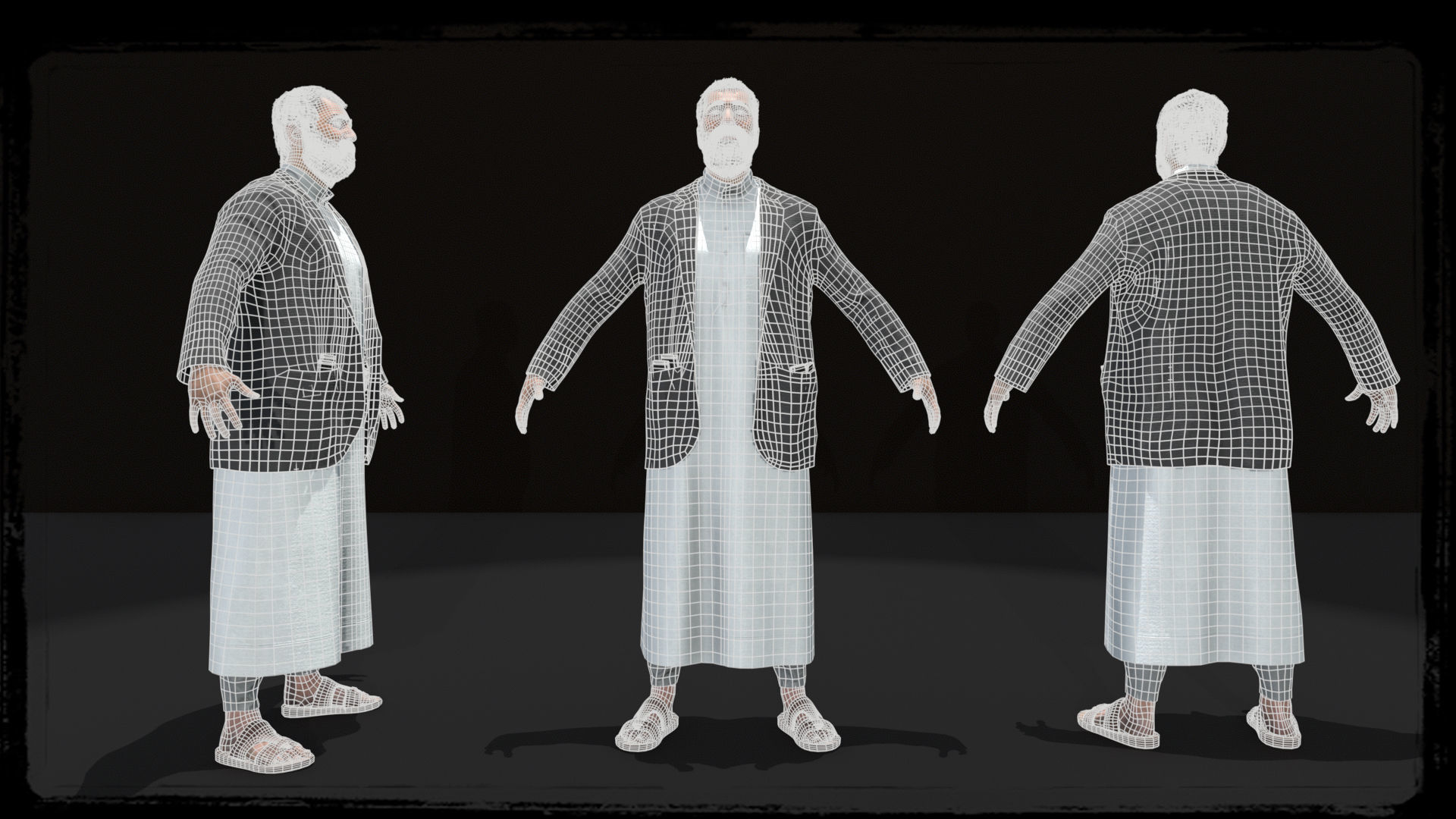 Middle East Terrorist - Arab 3D model_7