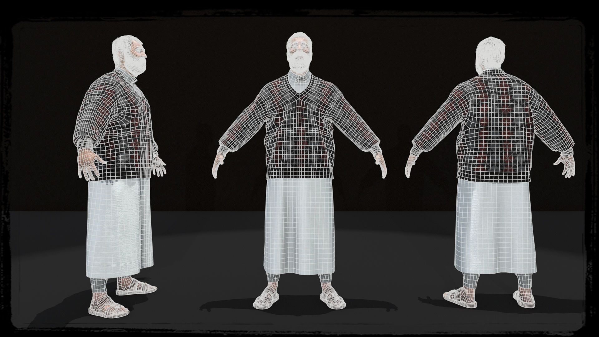 Middle East Terrorist - Arab 3D model_9