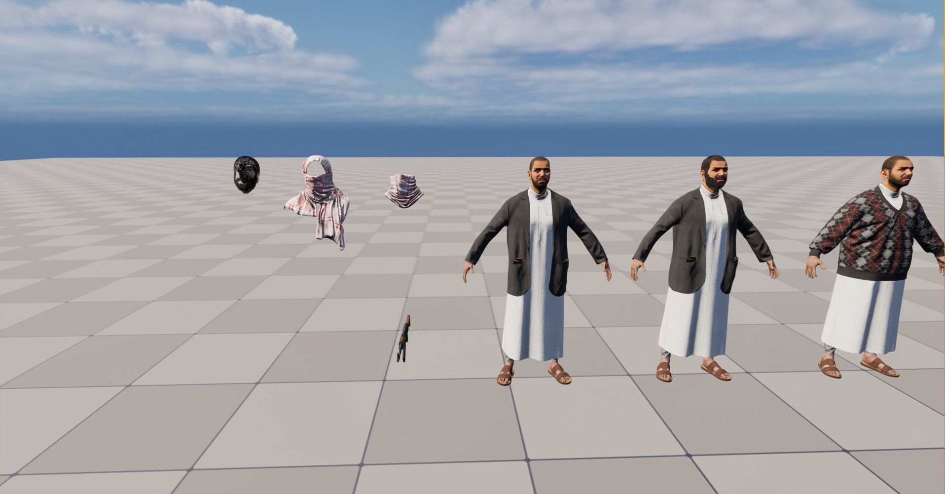 Middle East Terrorist - Arab 3D model_47