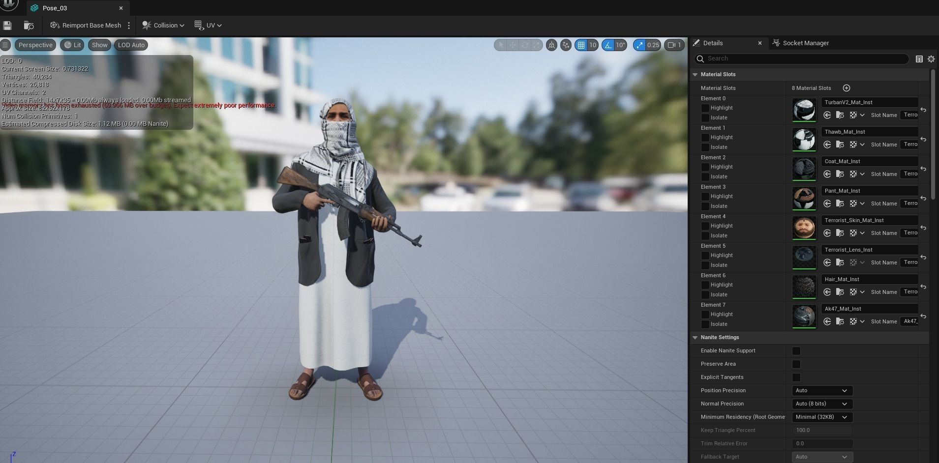 Middle East Terrorist - Arab 3D model_29