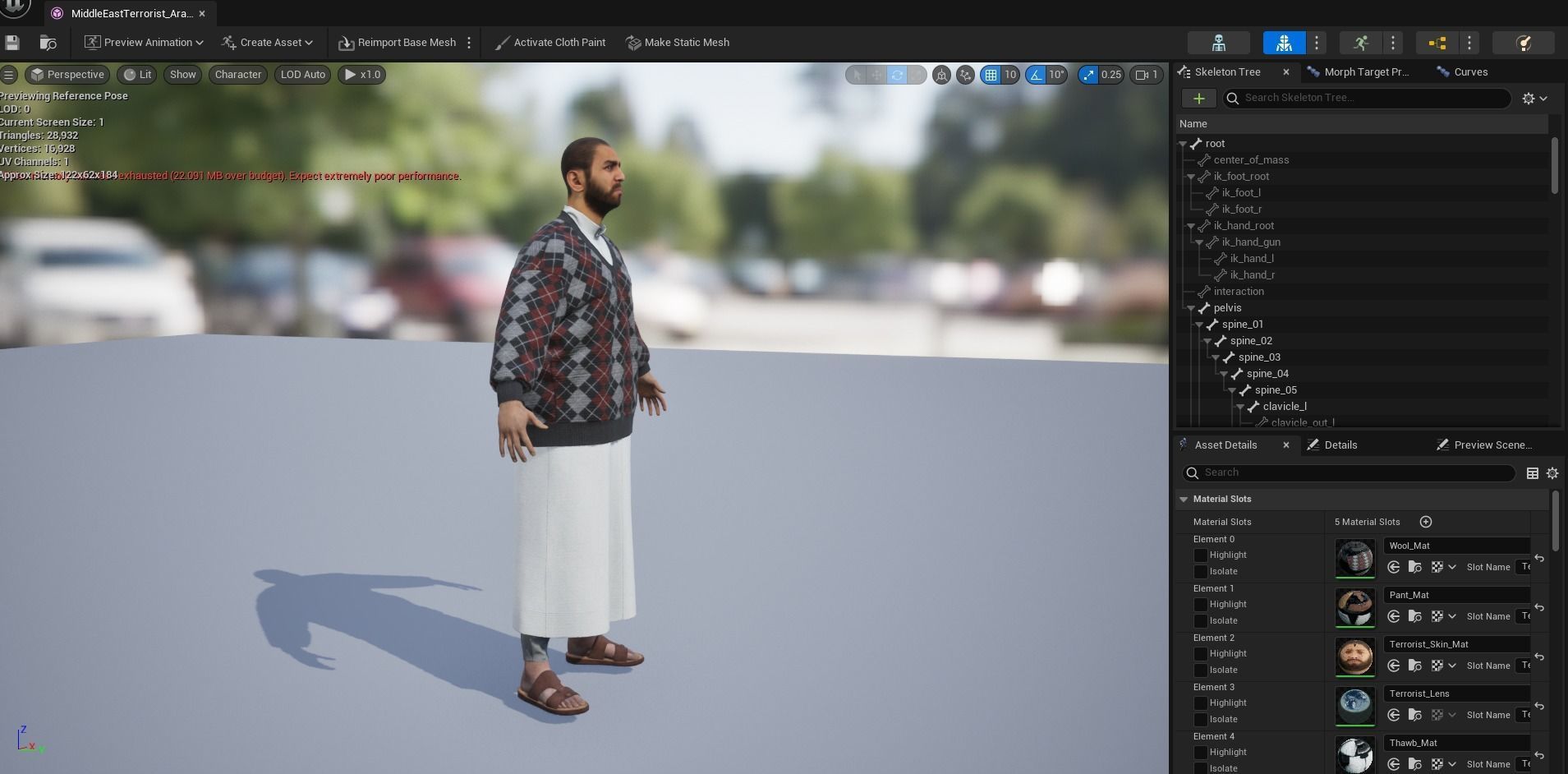 Middle East Terrorist - Arab 3D model_32