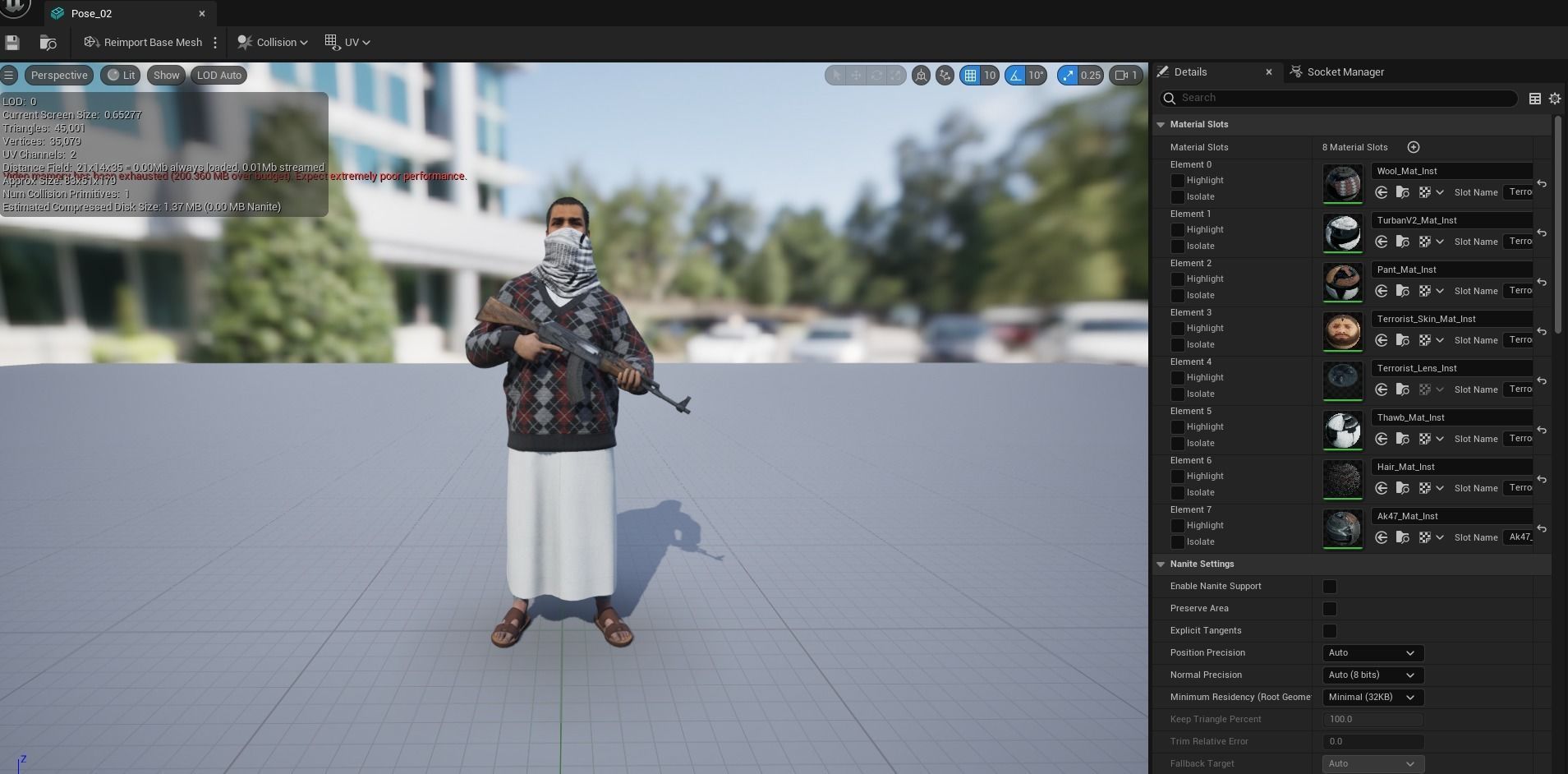 Middle East Terrorist - Arab 3D model_28