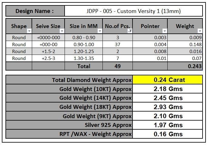 Custom Number 1 Letter Diamond Pendant 0 to 9 Initial Necklace 3D print model_16