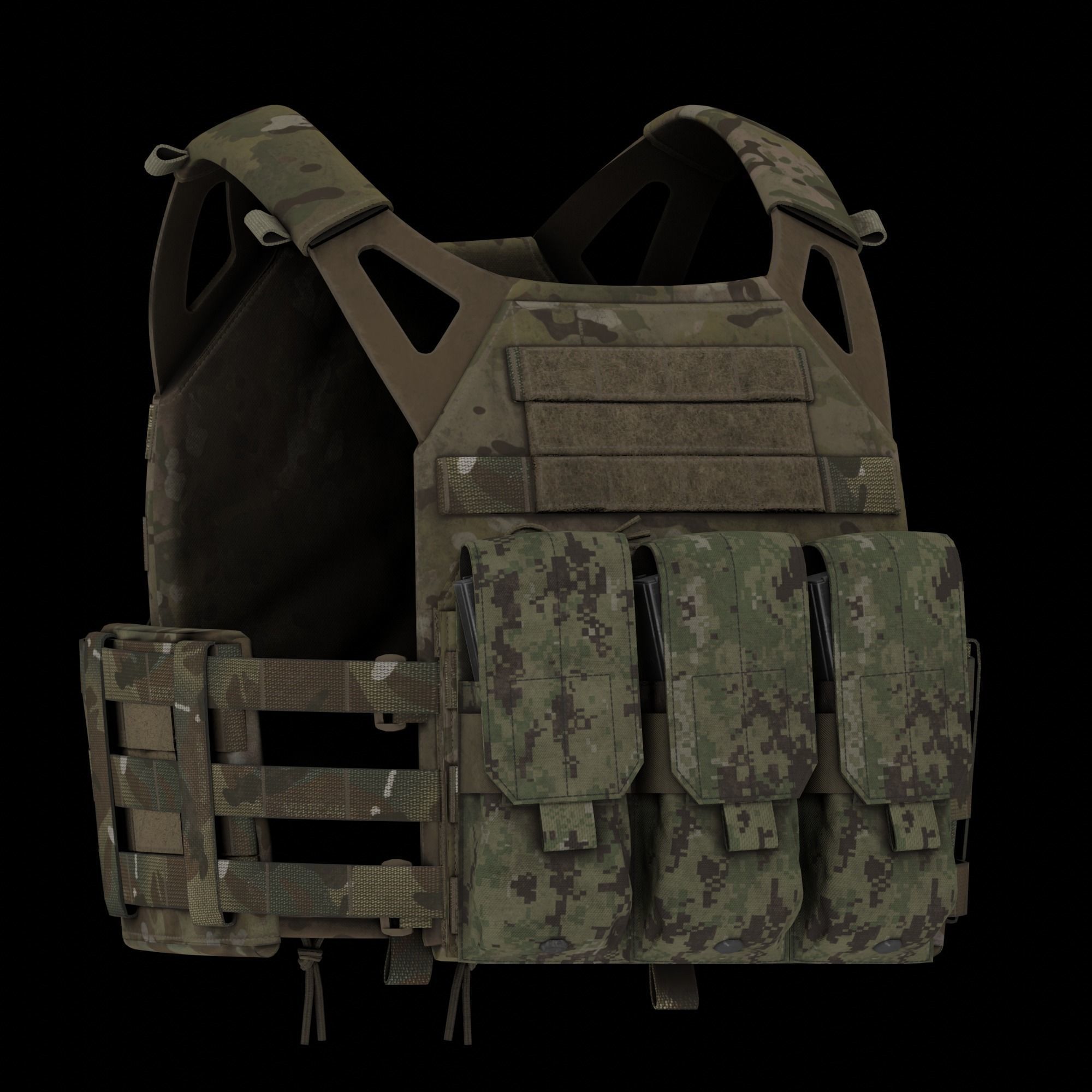 Eagle Industries SOFLCS M4 Mag Pouch Low-poly 3D model_4