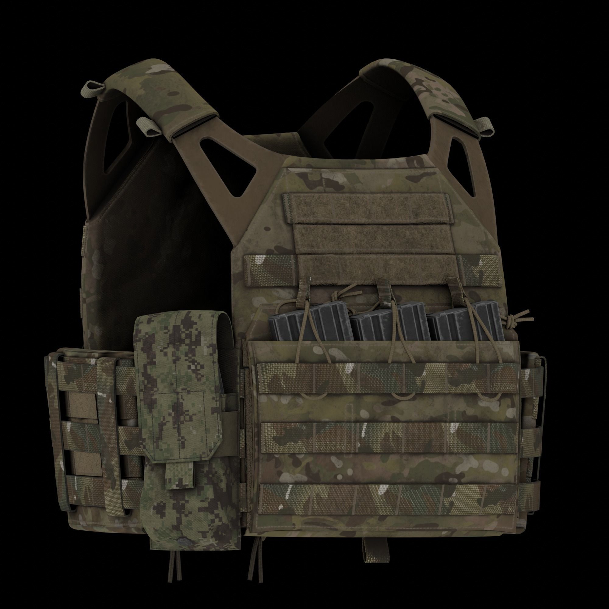 Eagle Industries SOFLCS M4 Mag Pouch Low-poly 3D model_7