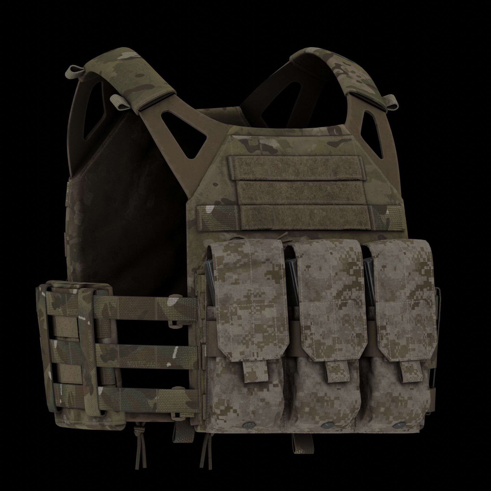 Eagle Industries SOFLCS M4 Mag Pouch Low-poly 3D model_3