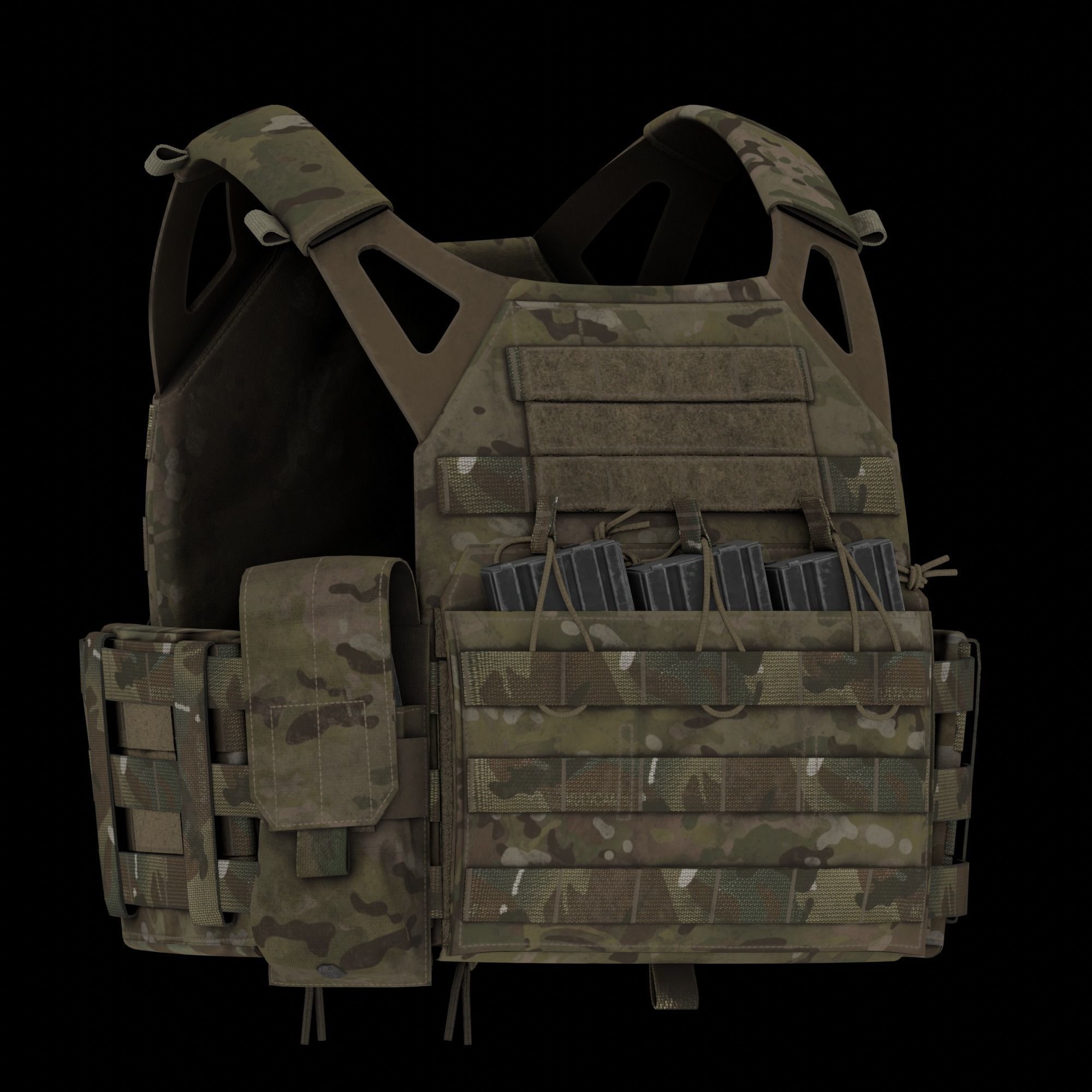 Eagle Industries SOFLCS M4 Mag Pouch Low-poly 3D model_8