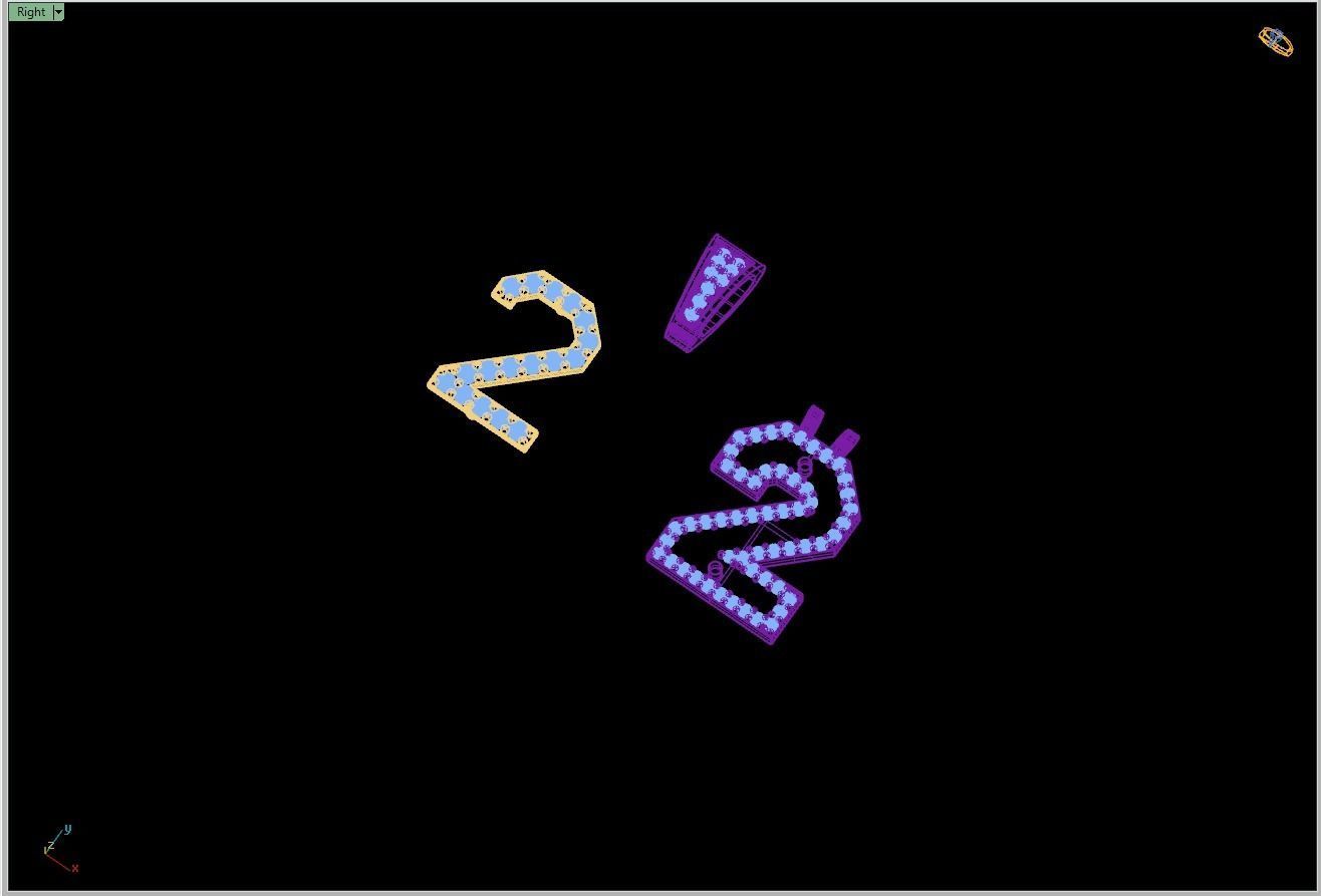 Custom Number 2 Letter Diamond Pendant 0 to 9 Initial Necklace 3D print model_15