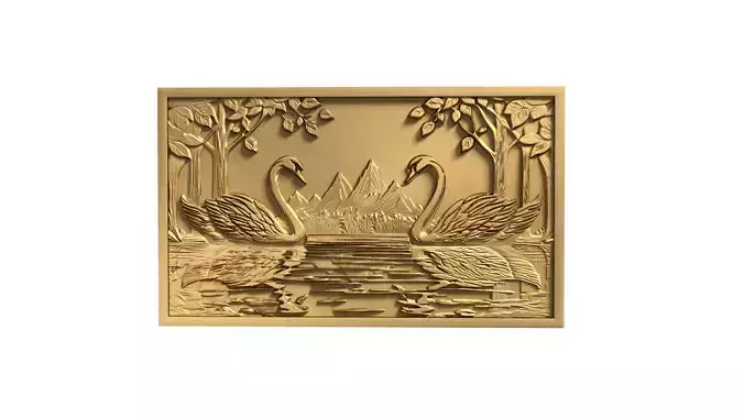 decor set- relief 62 3D print model