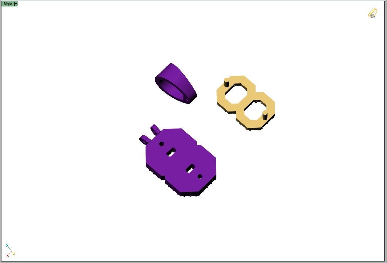 Custom Number 8 Letter Diamond Pendant 0 to 9 Initial Necklace 3D print model_12