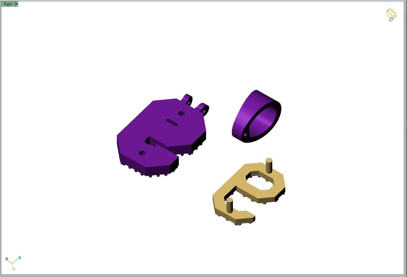 Custom Number 9 Letter Diamond Pendant 0 to 9 Initial Necklace 3D print model_11