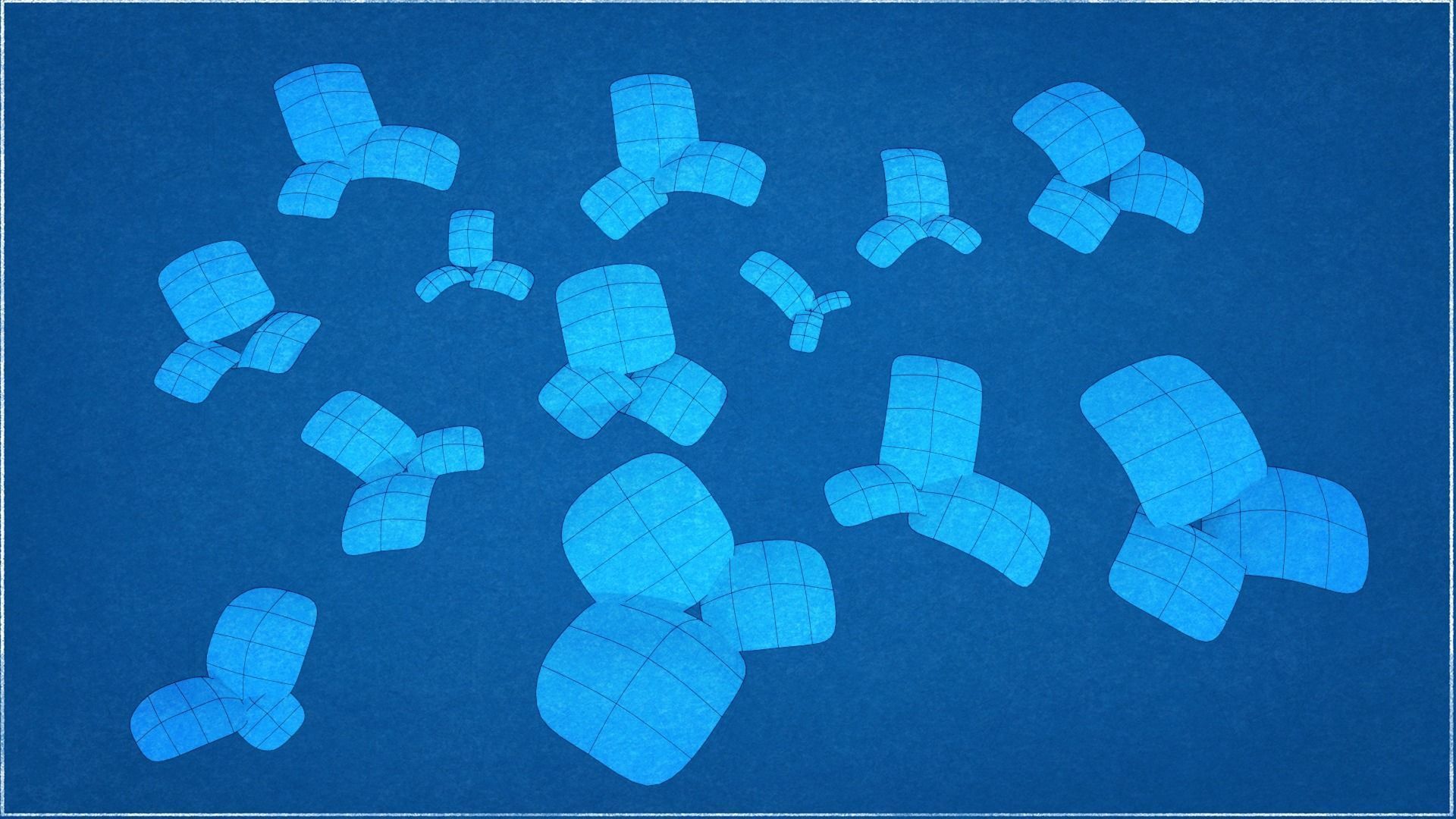 Types texture of leaves and trees low poly Low-poly 3D model_15