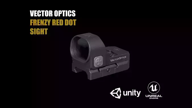 Vector Optics Frenzy Red Dot Sight Low-poly 3D model