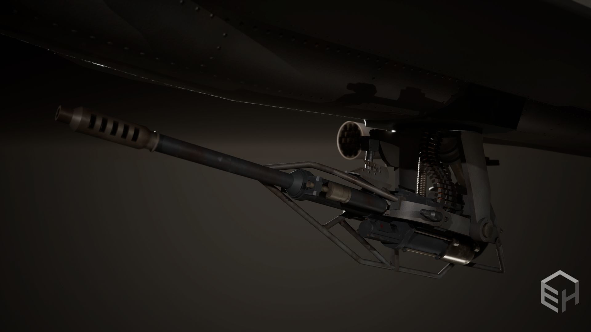 Apache AH-64D Longbow - Game Ready Low-poly 3D model_5