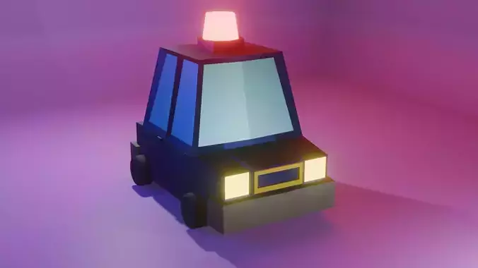 police car 3d