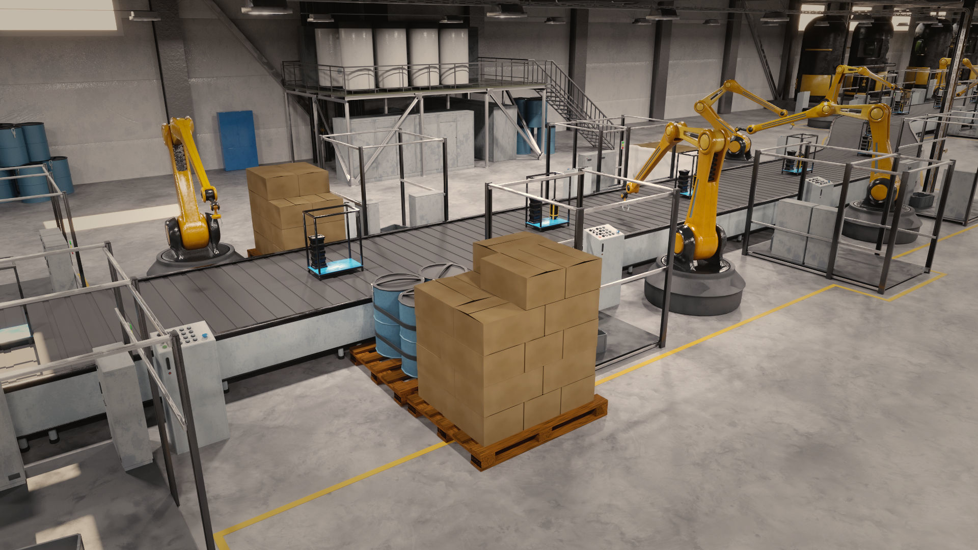 Production Line 3D model_5