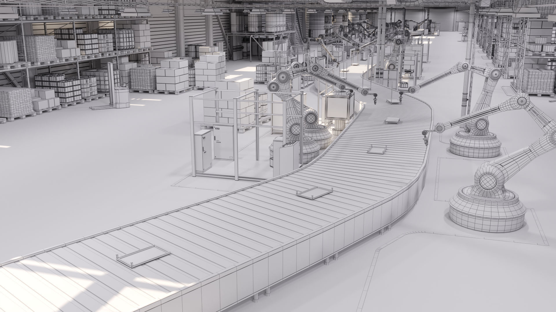 Production Line 3D model_1