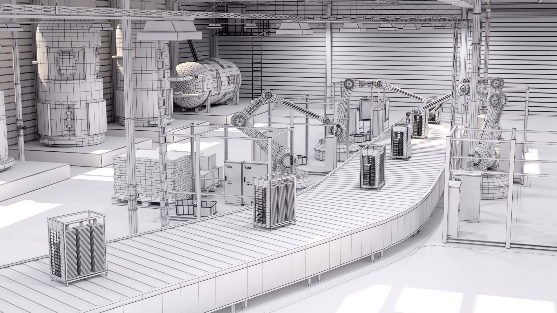 Production Line 3D model_3