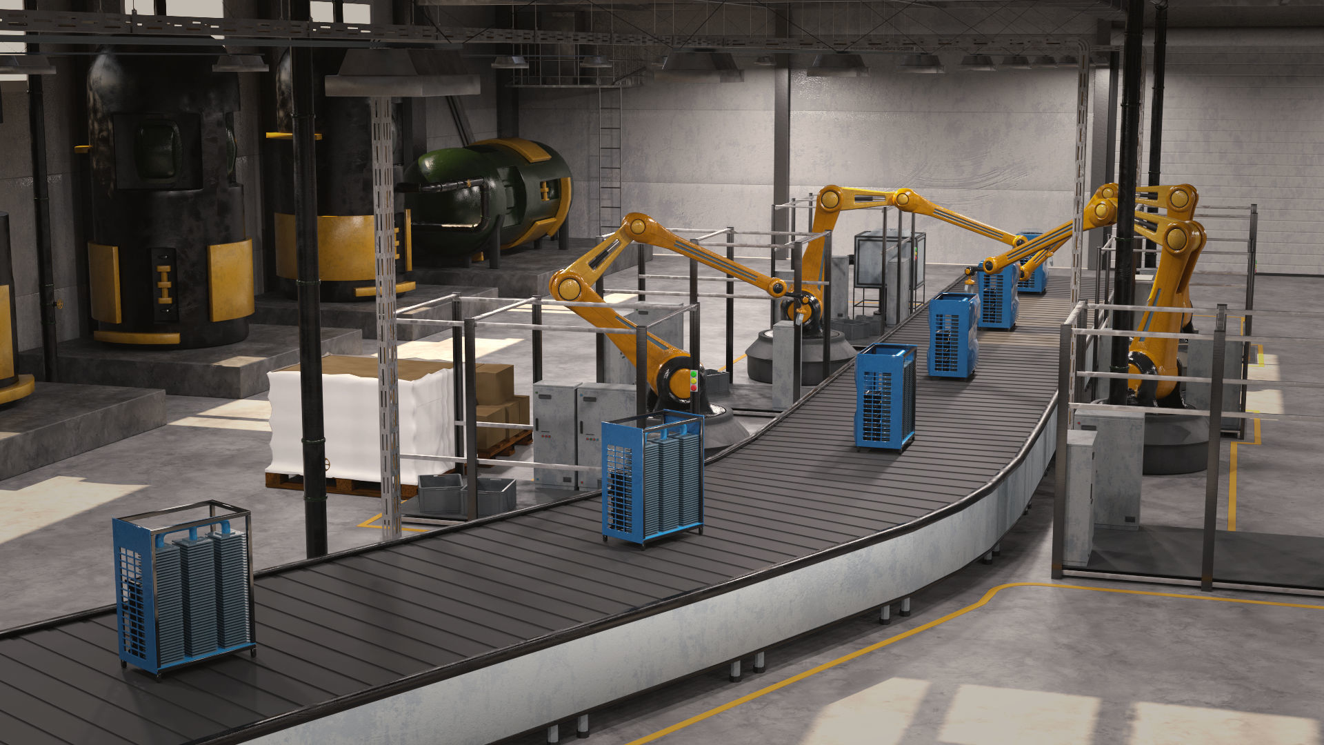 Production Line 3D model_7