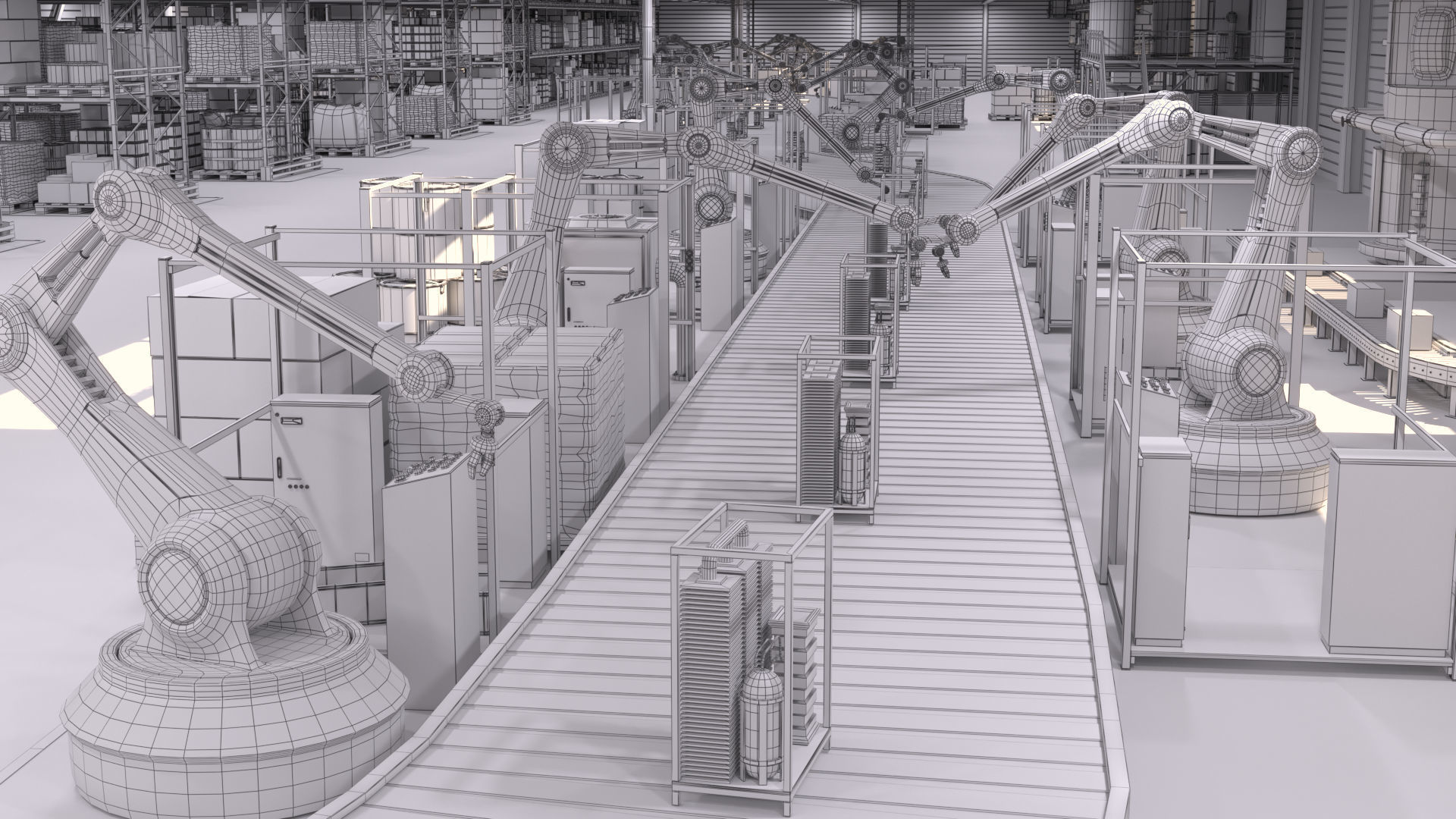 Production Line 3D model_2