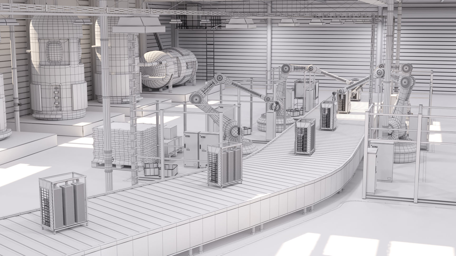 Production Line 3D model_4