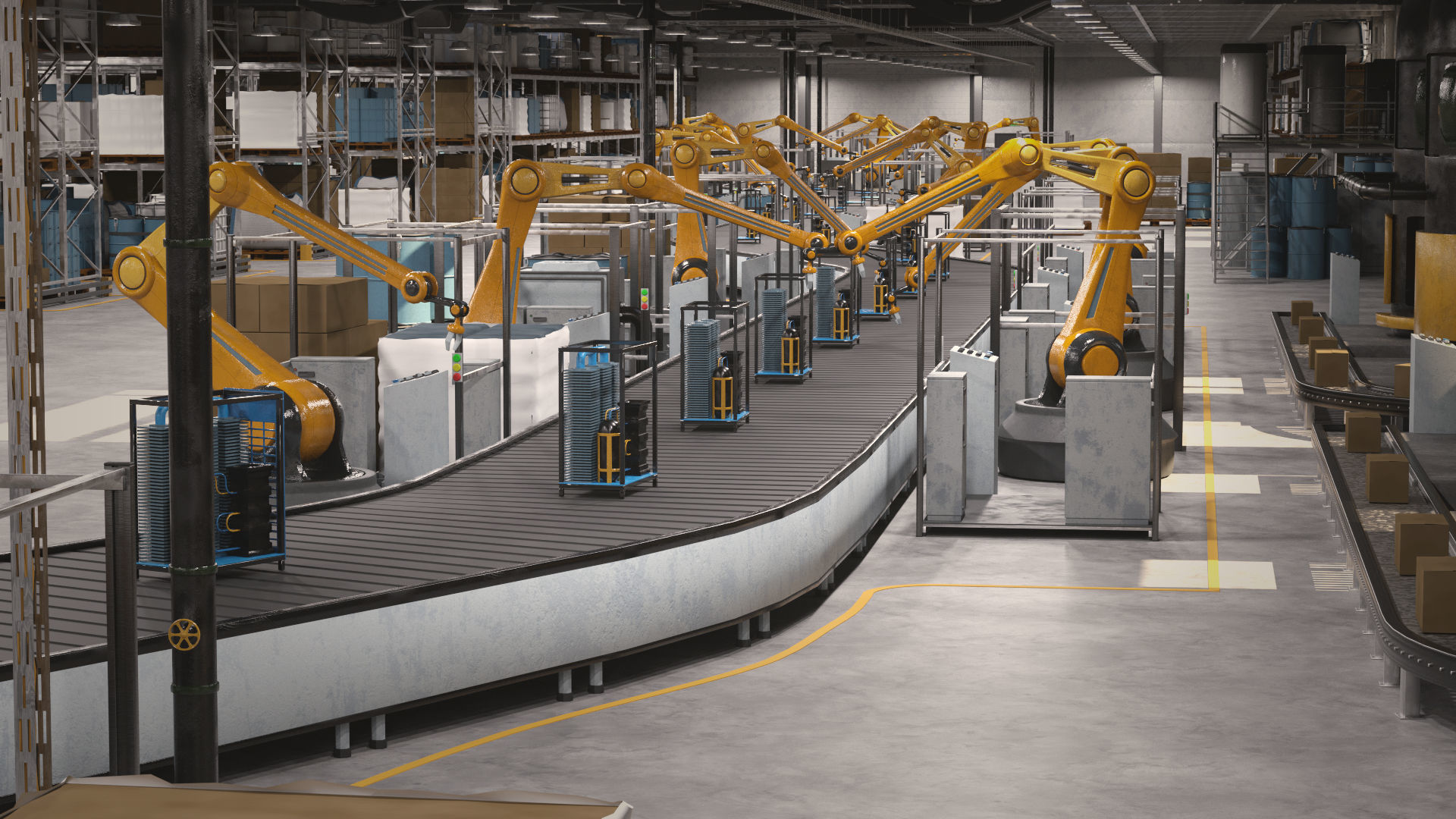 Production Line 3D model_10