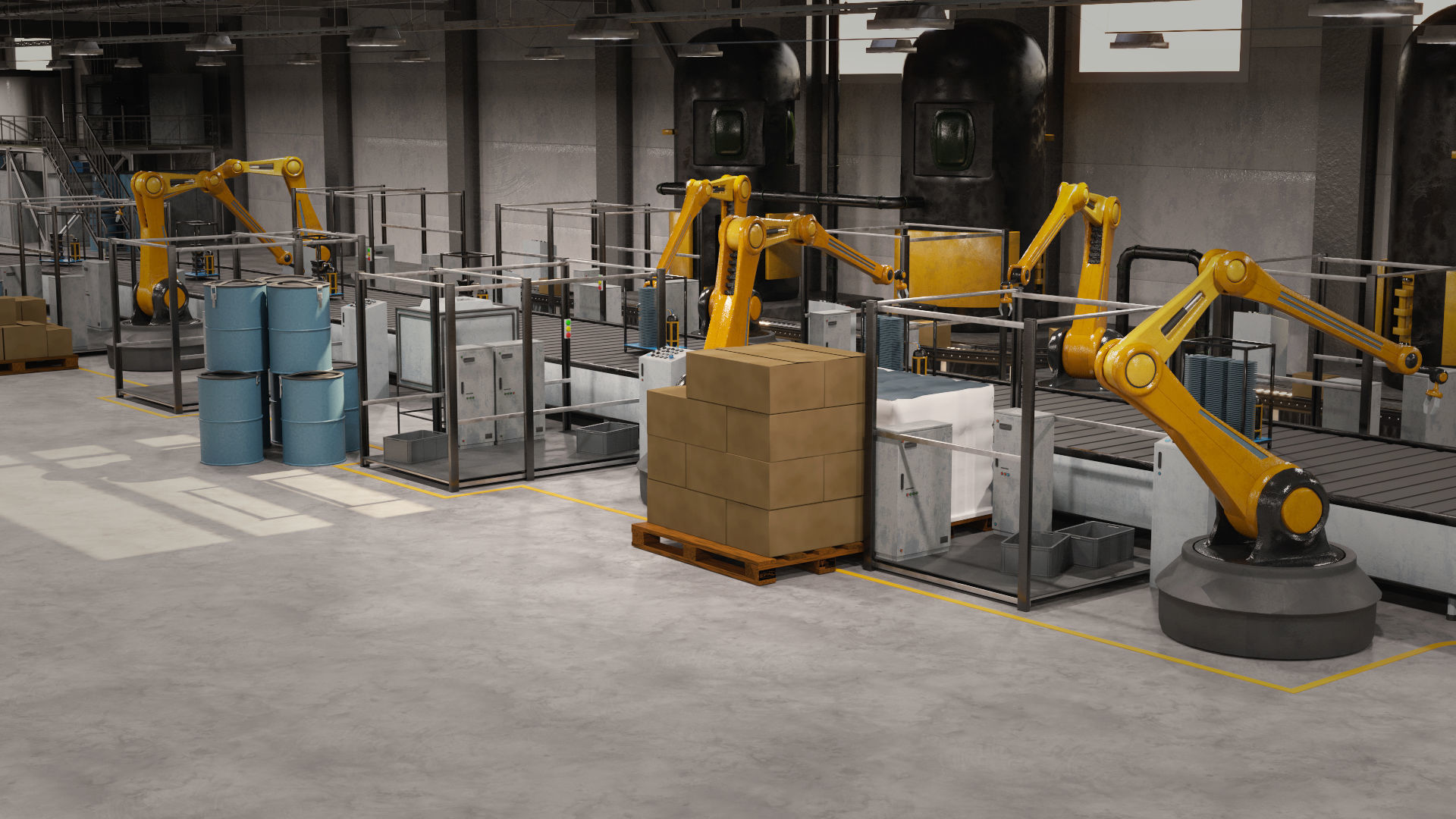 Production Line 3D model_9