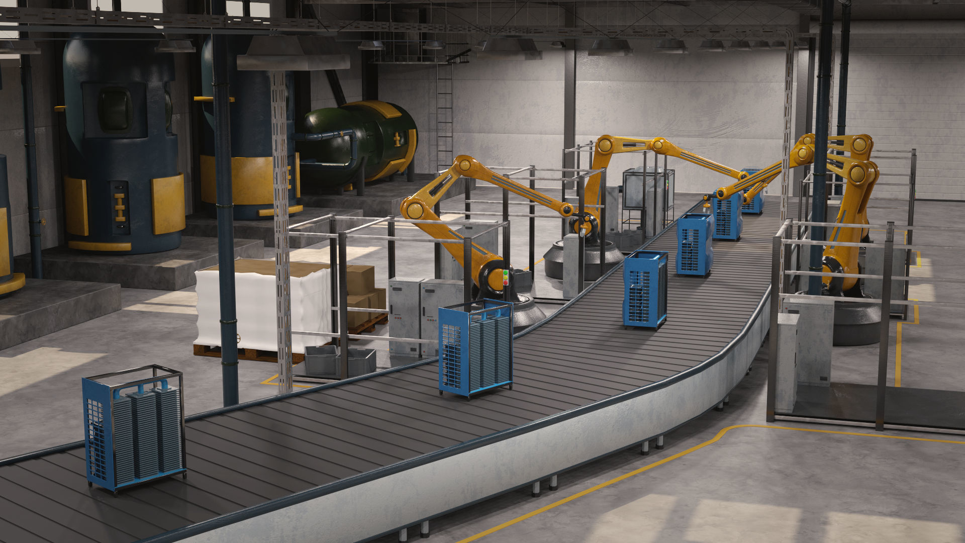 Production Line 3D model_11