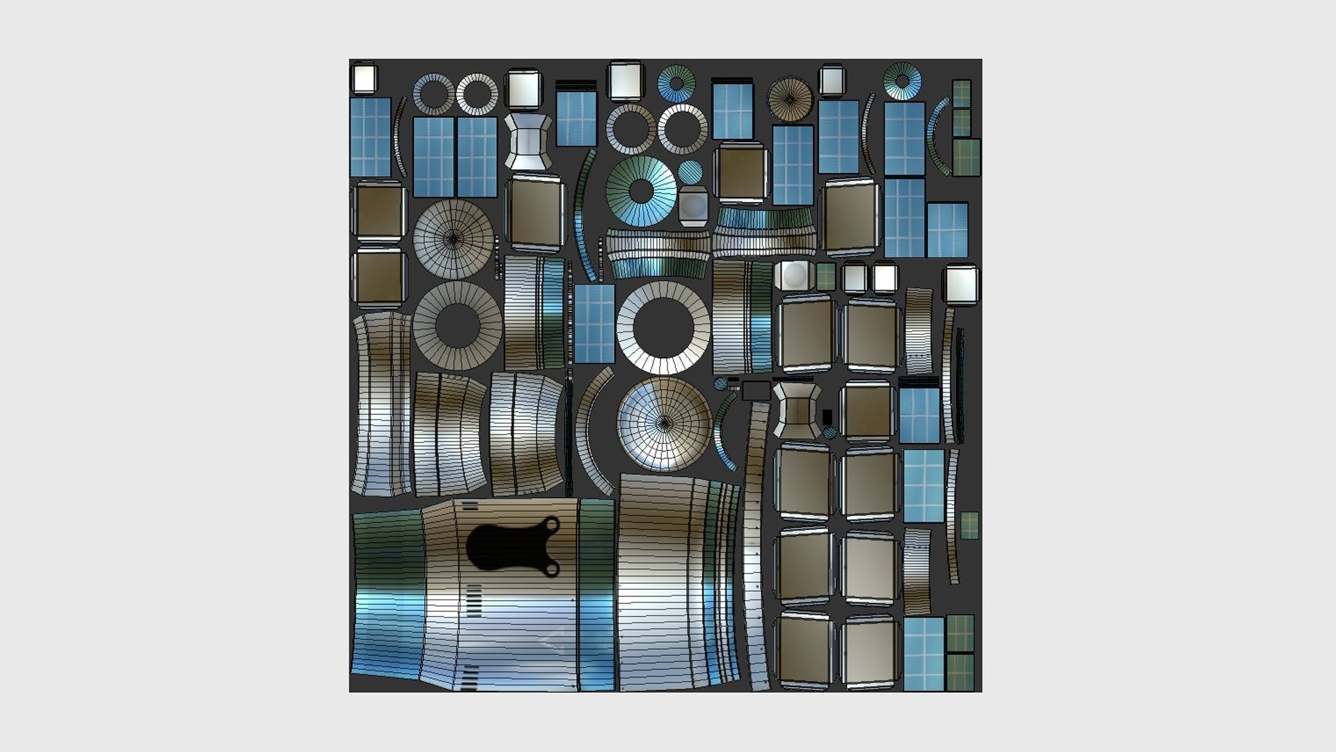 10 Satellite F Collection - SciFi Space Design _72