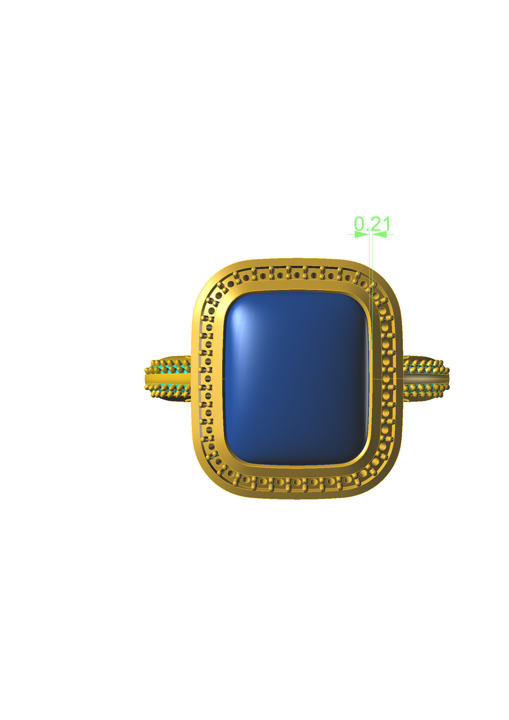Head Builder of the diamond ring 3D print model_18