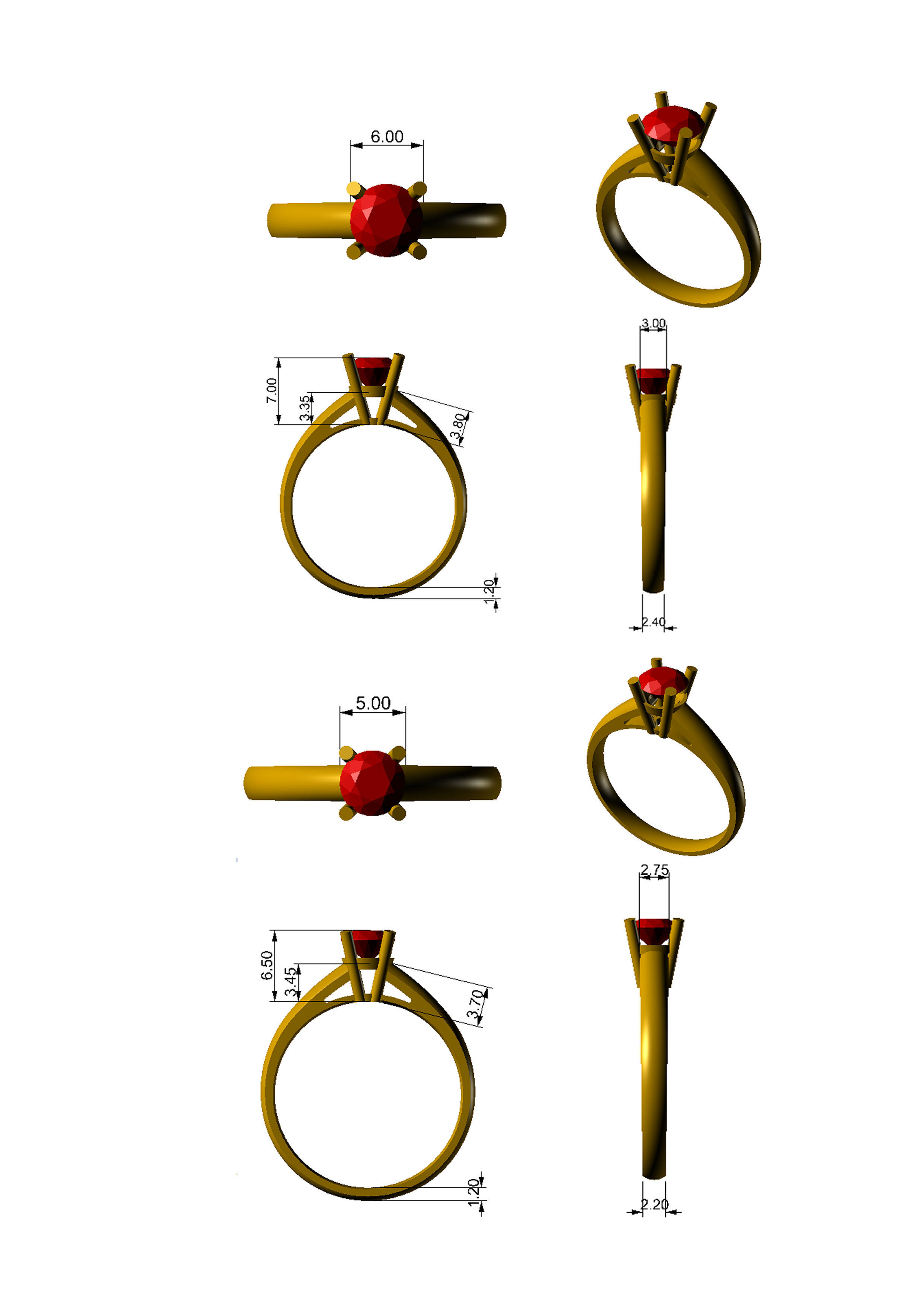 Head Builder of the diamond ring 3D print model_1