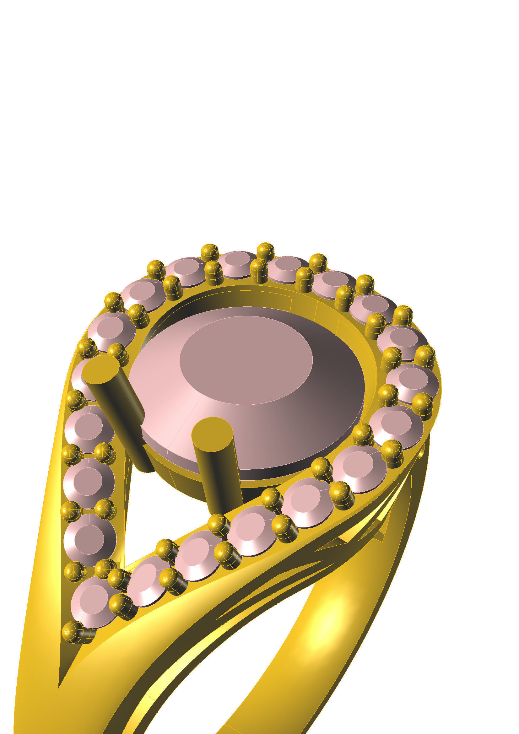 Head Builder of the diamond ring 3D print model_17