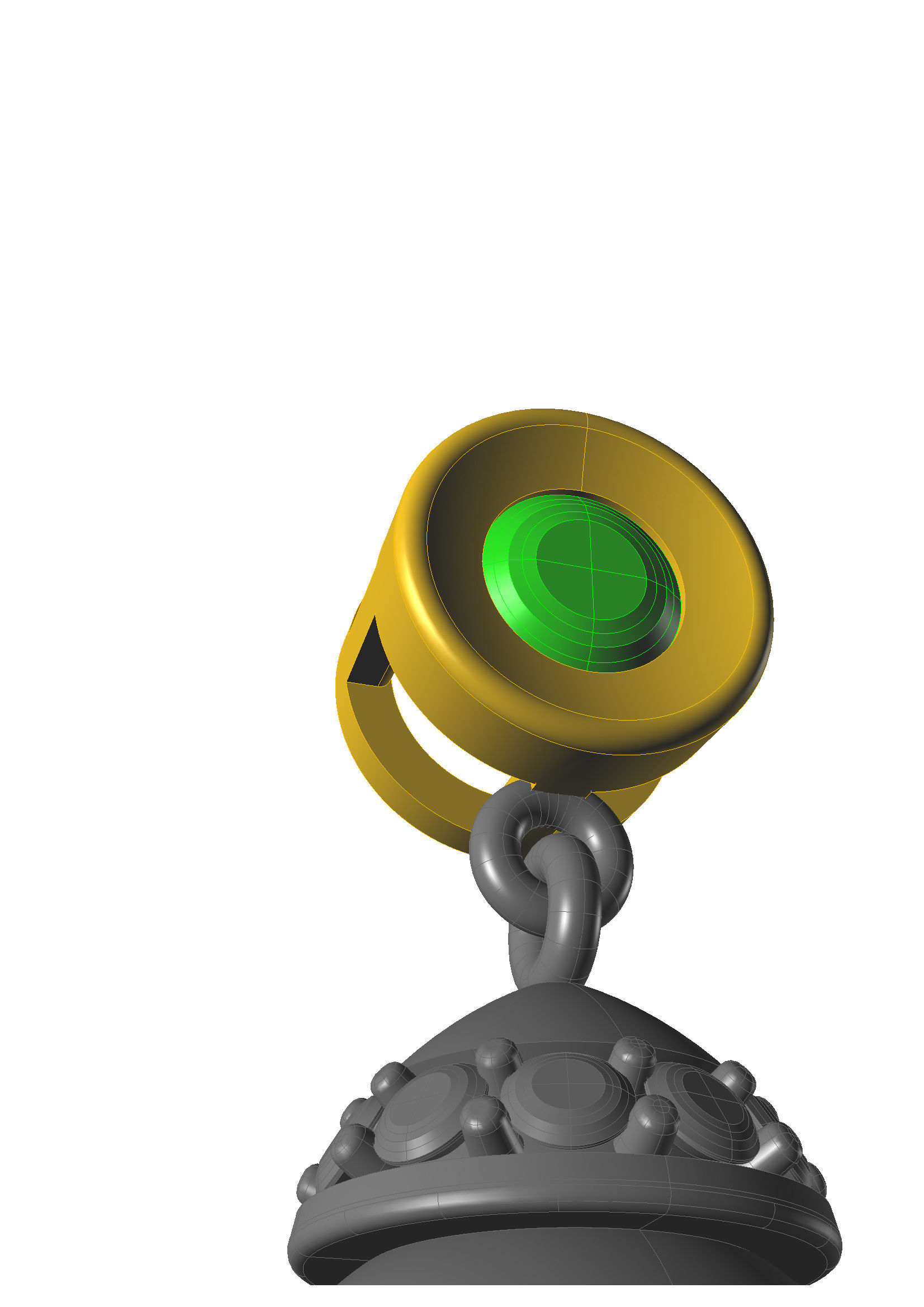 Head Builder of the diamond ring 3D print model_19