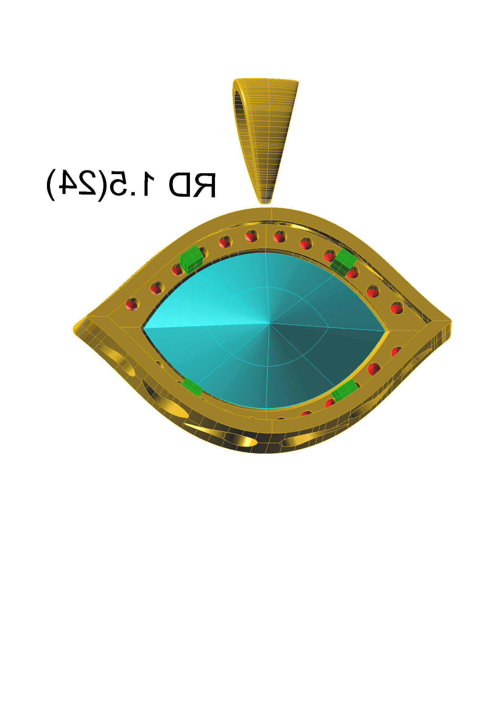 Head Builder of the diamond ring 3D print model_8