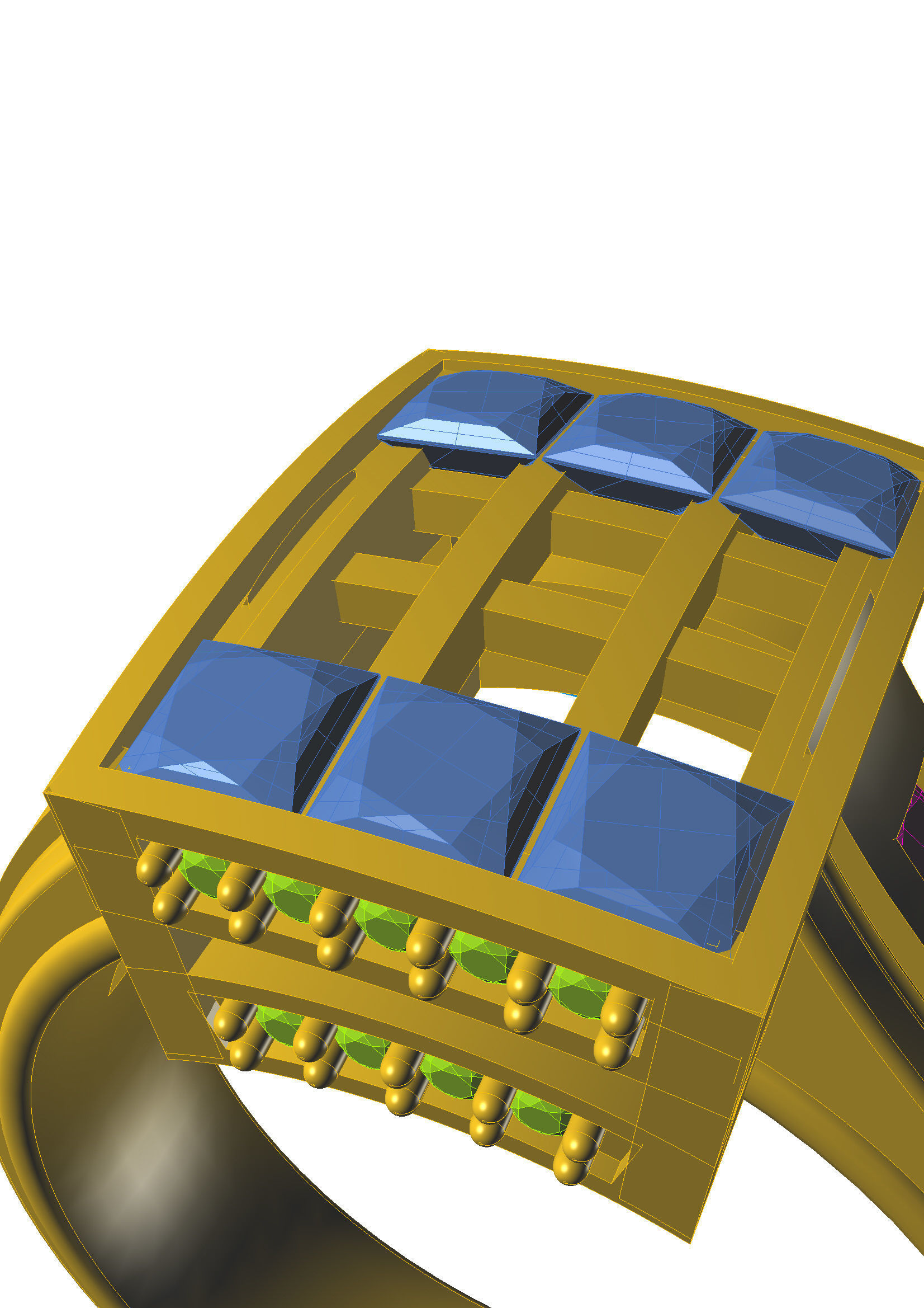 Head Builder of the diamond ring 3D print model_6