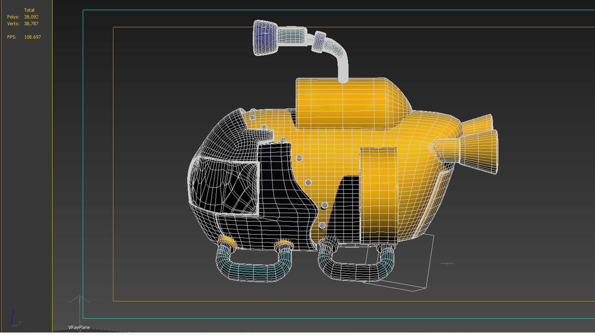 submarine seawolf navy attack deep vehicle nuclear missile 3D model_5