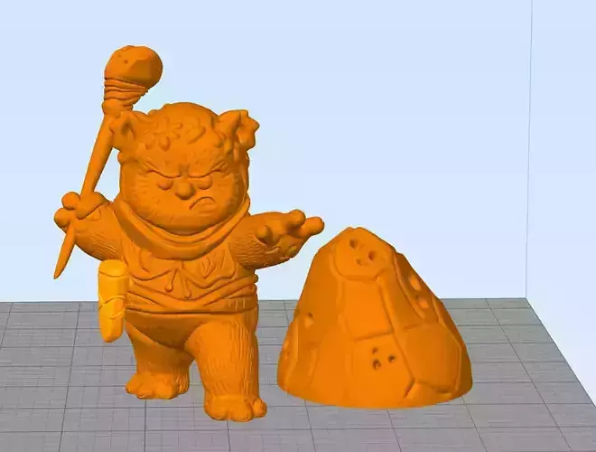 Cartoon style EWOK Endor diorama part2 Chief chirpa 3D 