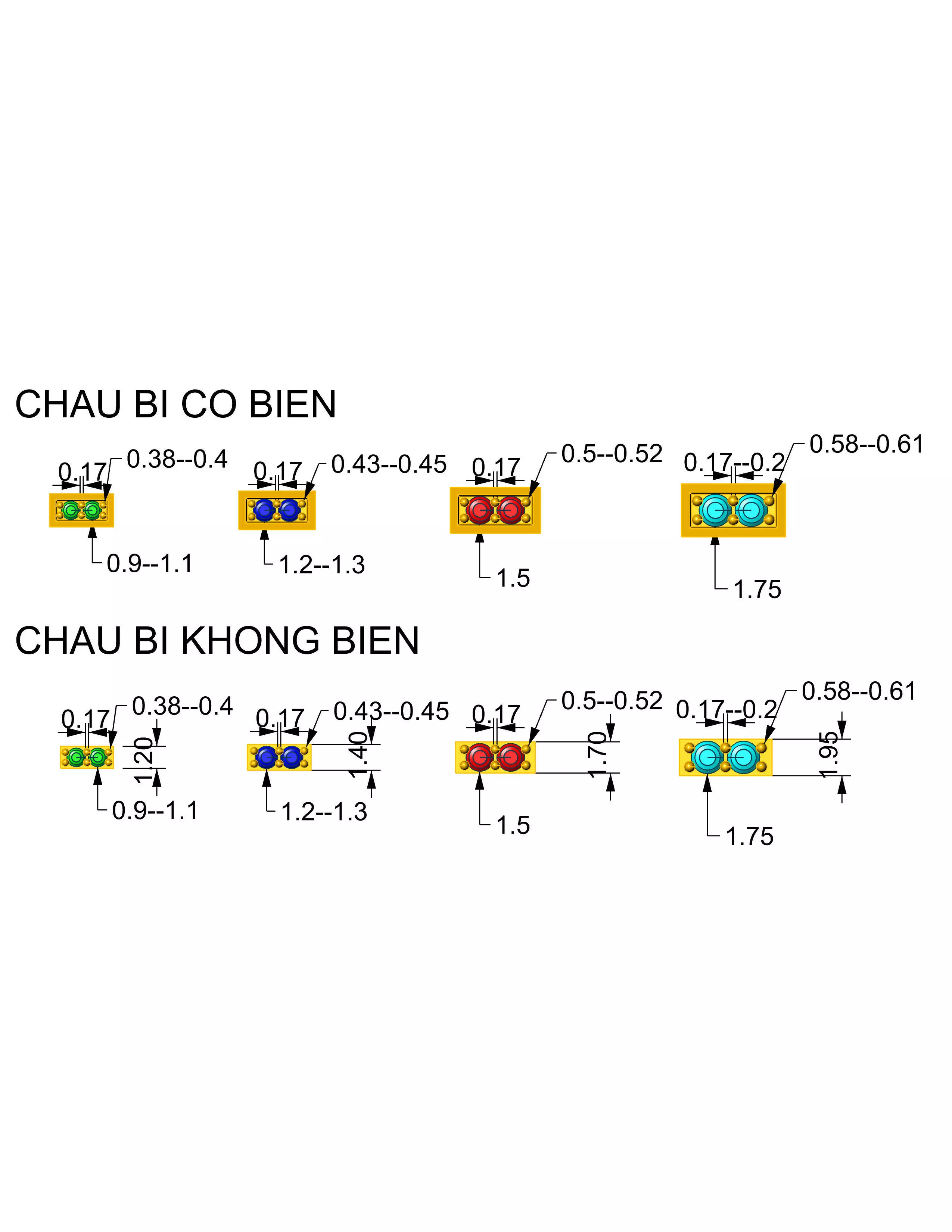diamond and Head Builder size library 3D print model_0