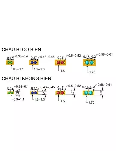 diamond and Head Builder size library